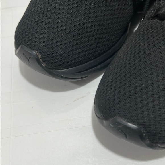 Puma Black Sneakers with Gold Logo women’s size 10 GUC - Picture 13 of 14